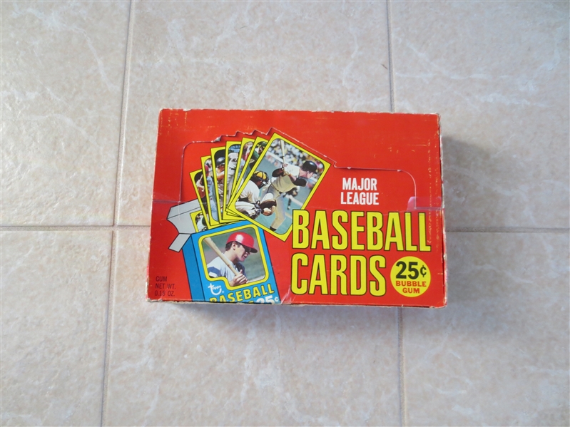 1972 Topps Baseball Empty Display Cello Box 25 cents  TOUGH!