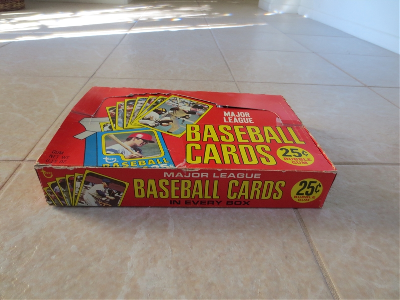 1972 Topps Baseball Empty Display Cello Box 25 cents  TOUGH!