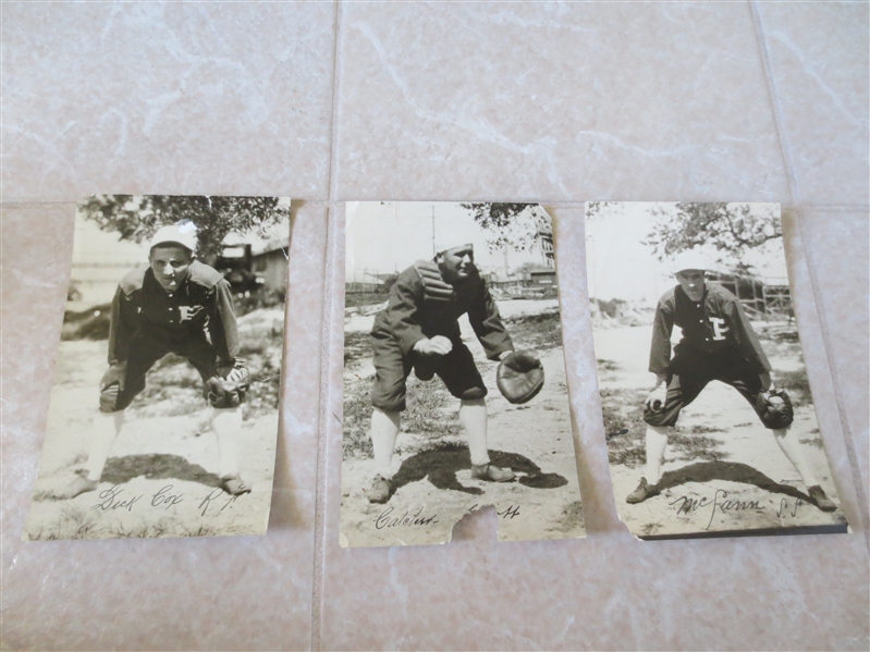 (3) 1922 Portland Beavers Pacific Coast League original player photos 8 x 5