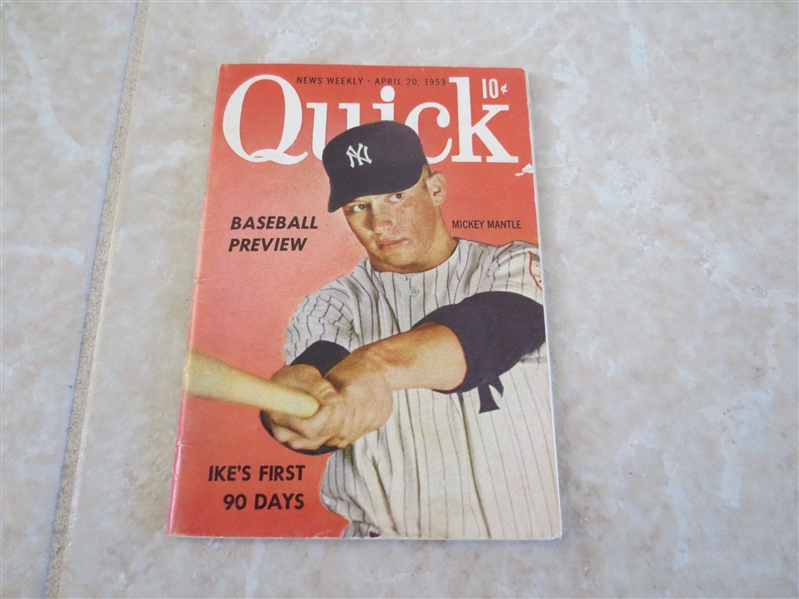 1953 Quick Magazine Mickey Mantle cover + 1969 New York Mets Portfolio of Stars NY Daily News 