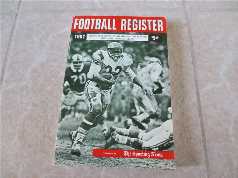1967 Football Register NFL and AFL by The Sporting News