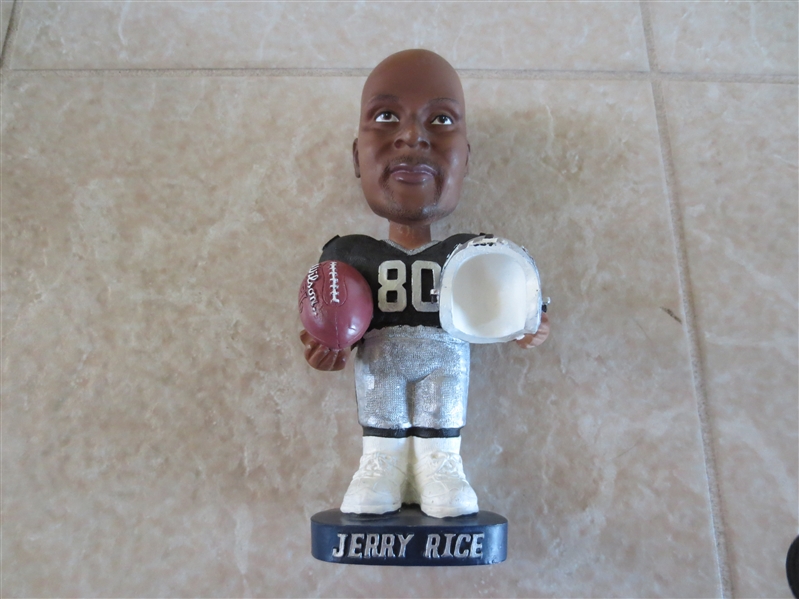 Jerry Rice bobbing head nodder Oakland Raiders 7.5 tall heavy