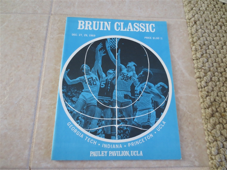 1969 Bruin Classic basketball program UCLA, Georgia Tech, Indiana, Princeton