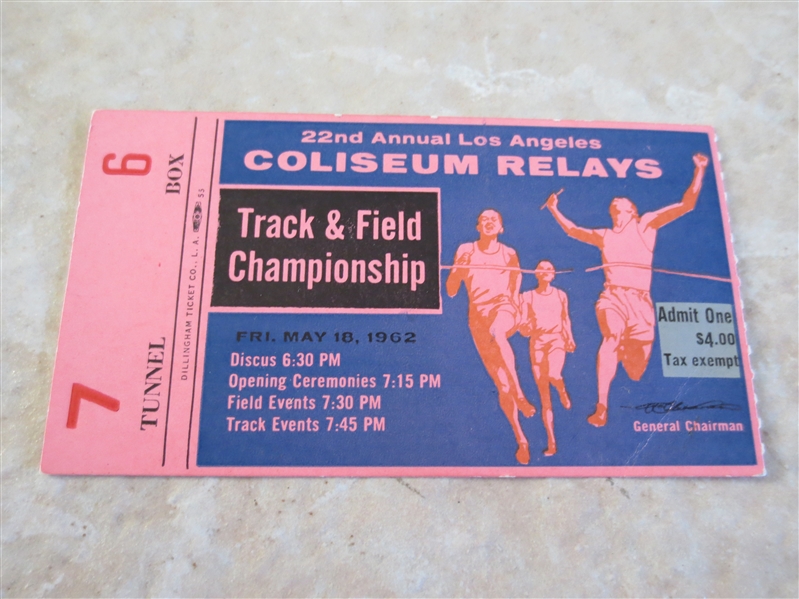 1962 Los Angeles Times Coliseum Relays Track and Field Championship