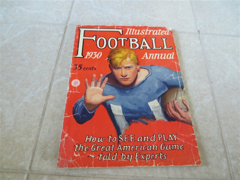 1930 Football Illustrated Annual FIRST ISSUE  Tough.