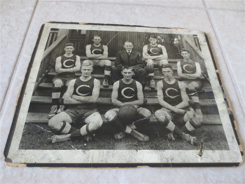 Circa 1920 Basketball Photo 8 x 10 Camden?