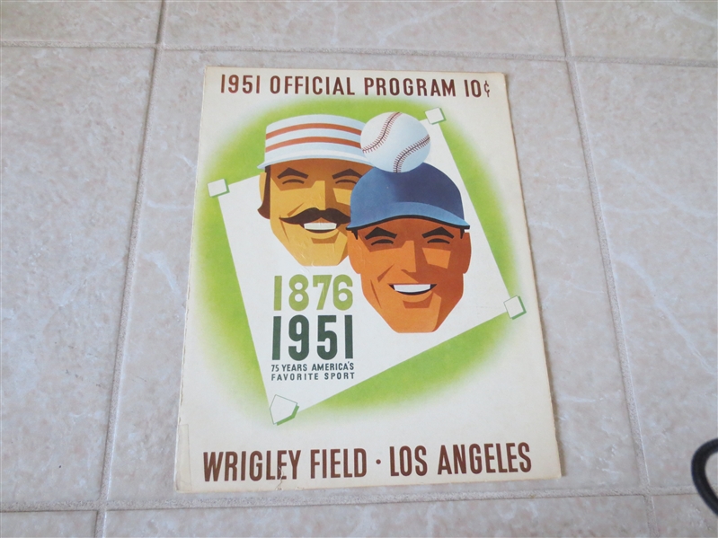1951 Willie Mays 1st Major League Scorecard Exhibition Game