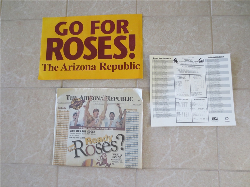 1996 Arizona State University Going for the Rose Bowl Package
