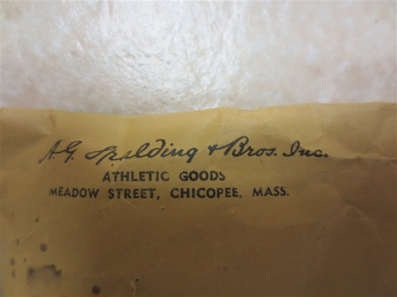 1956 A.G. Spalding & Bros. Advertising Return Envelope 