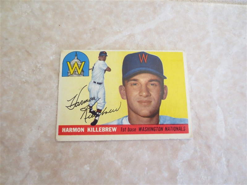 1955 Topps Harmon Killebrew rookie baseball card #124