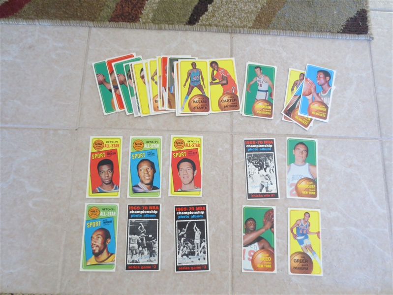 (30+) 1970-71 Topps Basketball Cards with HOFers in great shape!