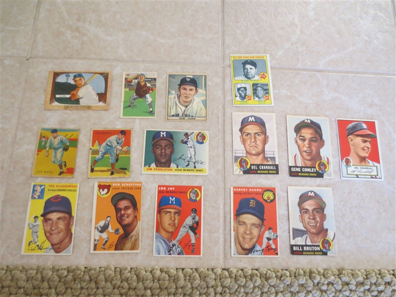 Vintage baseball cards most nmt: Diamond Stars, Play Ball, Doubleheader, Bowman, Topps