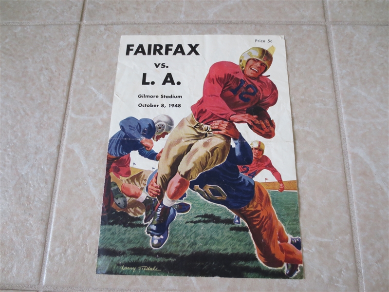 1948 Fairfax High School vs. Los Angeles High School football program Chuck Essegian LA Dodgers