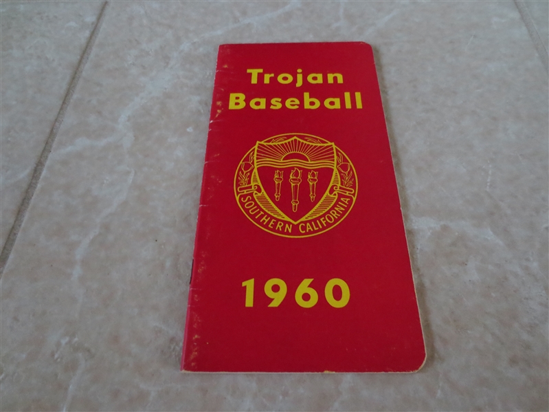 1960 USC University of Southern California Baseball & Track and Field media guide 