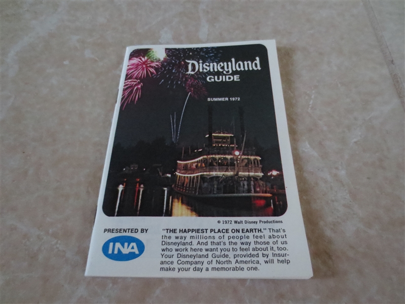 Summer 1972 Disneyland Guide by INA Insurance Company of North America