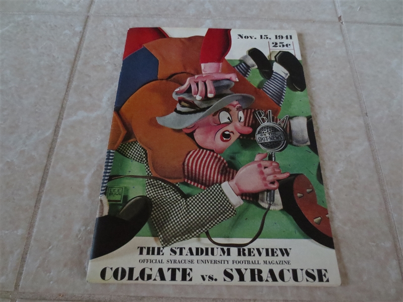 1941 Colgate University at Syracuse University football program