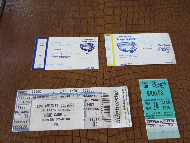 (4) Los Angeles Dodgers home tickets