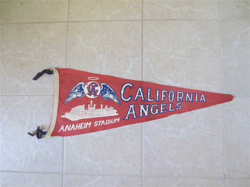 1966 California Angels now in Anaheim Stadium soft felt pennant  31