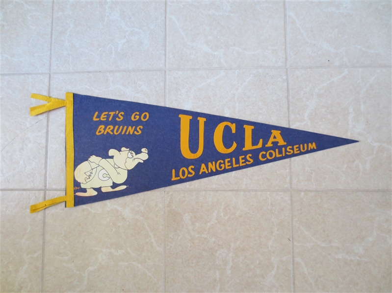 1960's UCLA Football soft felt pennant  32