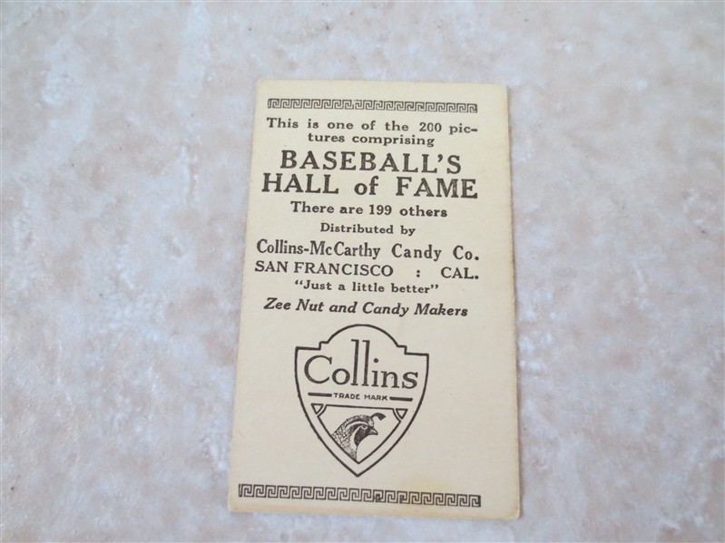 1917 Collins-McCarthy E135 Tom Griffith baseball card
