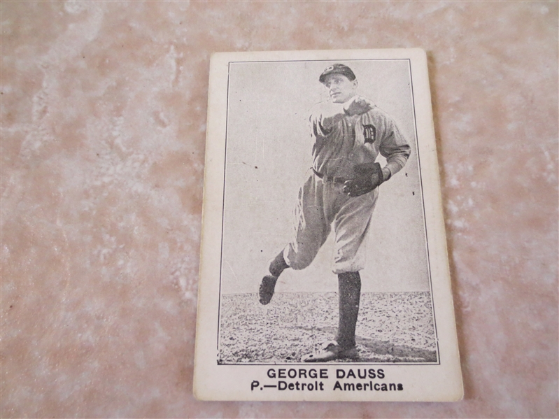 1921 American Caramel E121 George Dauss baseball card