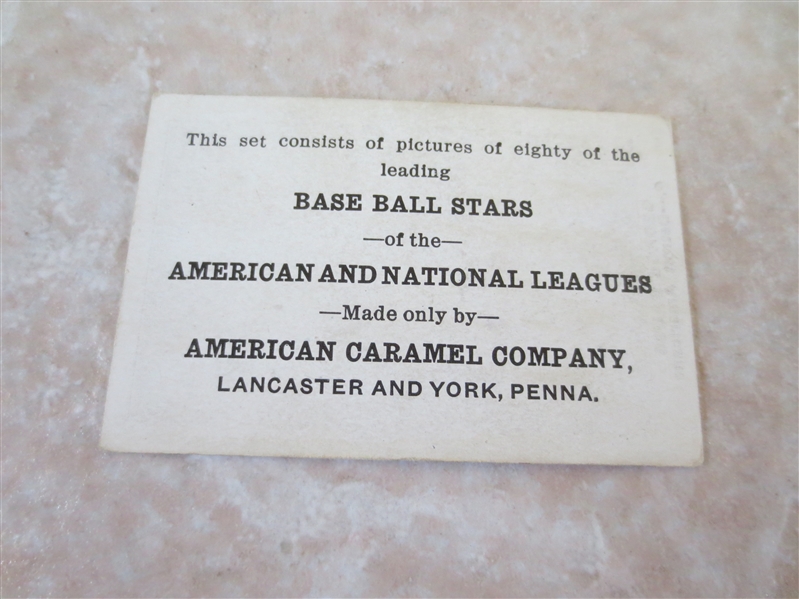 1921 American Caramel E121 George Dauss baseball card
