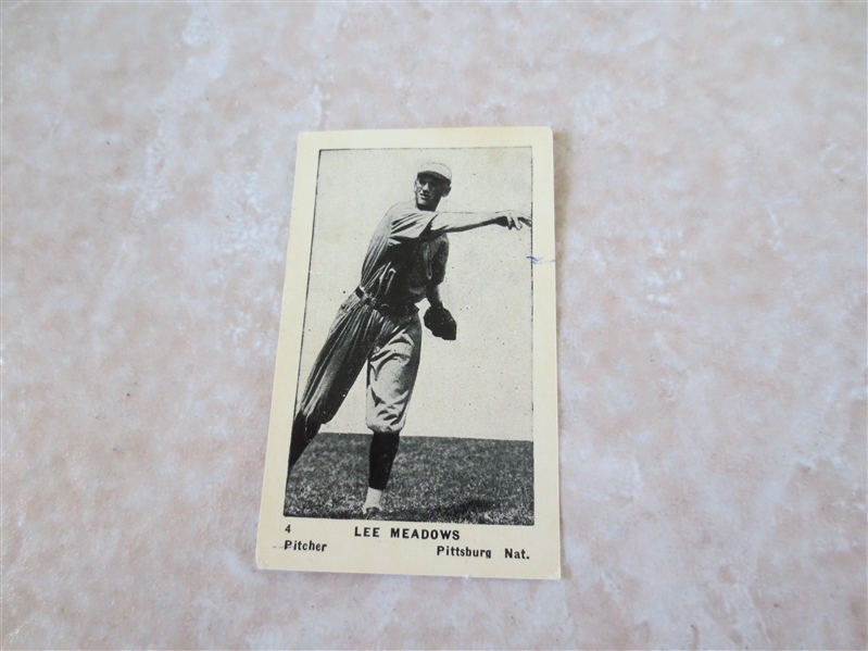 1927 American Caramel E126 Lee Meadows baseball card
