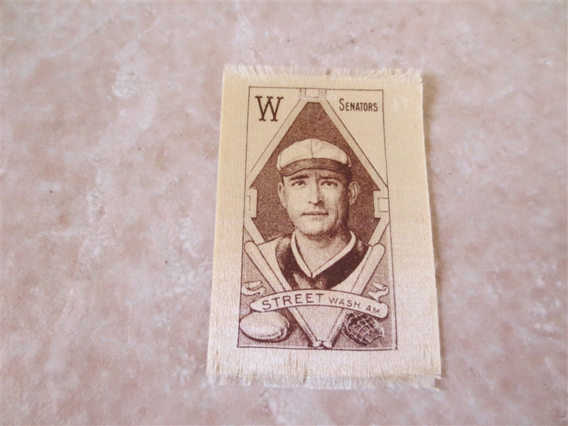 1911 S74 Silks Gabby Street Washington Senators baseball card