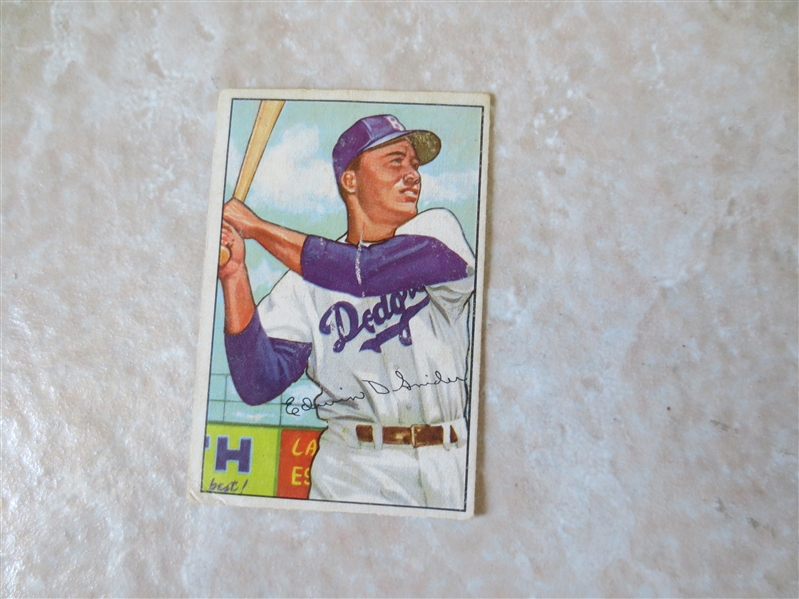1952 Bowman Duke Snider baseball card #116