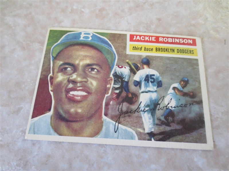 1956 Topps Jackie Robinson, Yankees Team, and Unmarked Checklist