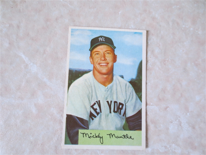 1954 Bowman Mickey Mantle baseball card #65    A Beauty!
