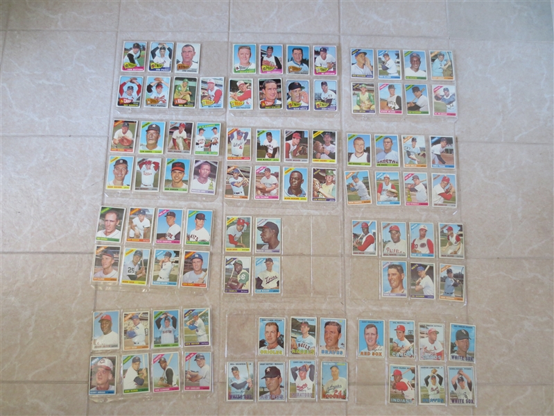 (88) 1965, 66, 67 Topps baseball cards   Very nice condition!