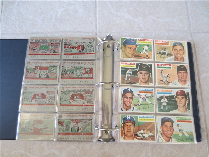 (250) 1956 Topps Baseball cards   Very nice condition with some stars and team cards!