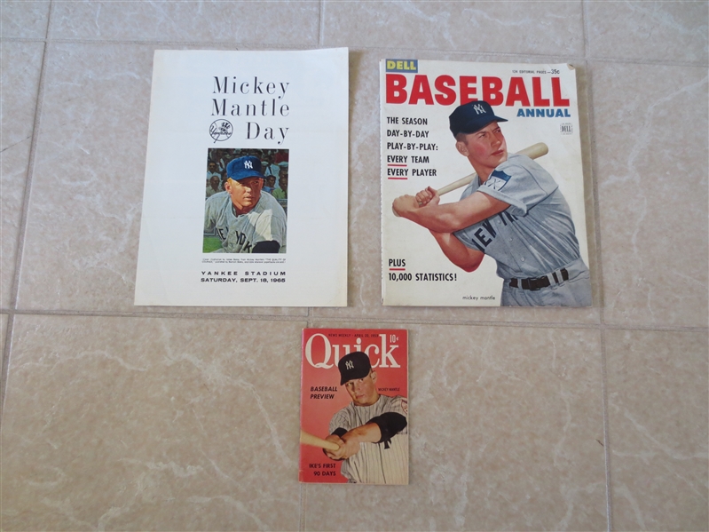 The Unusual Mickey Mantle publication package