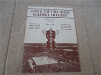 1941 NIT Basketball Championship Final 4 Program   WOW!
