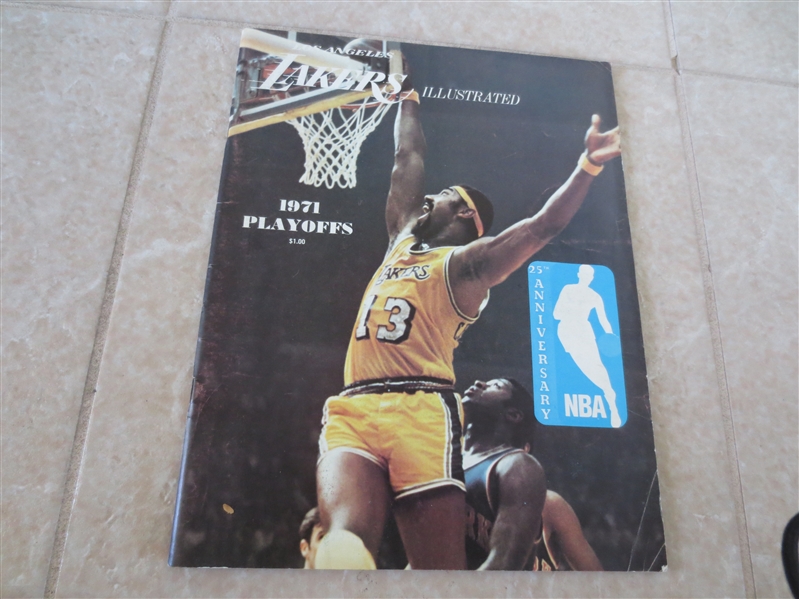 1971 Los Angeles Lakers Playoff program vs. Chicago Bulls