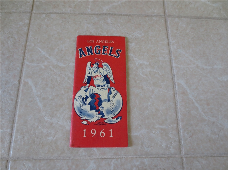 1961 Los Angeles Angels baseball media guide     FIRST ONE!