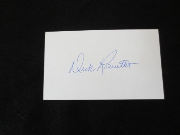 Dick Rosenthal Autographed 3x5  NBA Ft. Wayne Zollner Pistons  Notre Dame