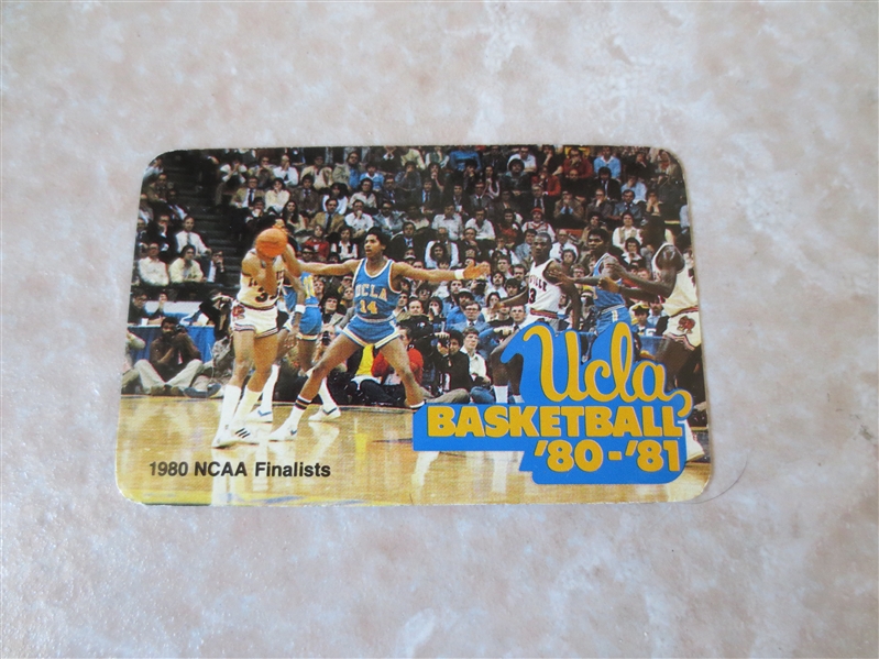 1980-81 UCLA Basketball Pocket Schedule   1980 NCAA Finalists