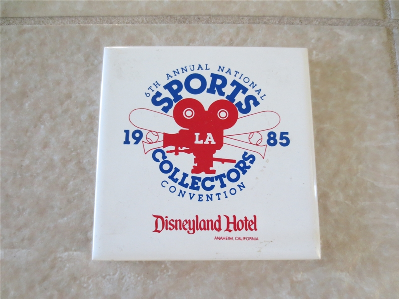 1985 National Sports Collectors Convention 6th Annual Anaheim ceramic tile