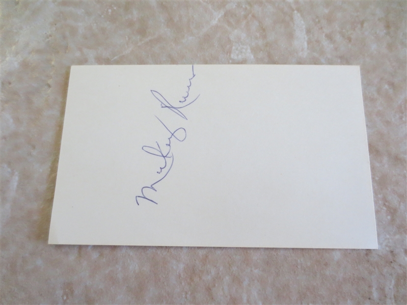 Autographed Mickey Rivers California Angels New York Yankees 3 x 5