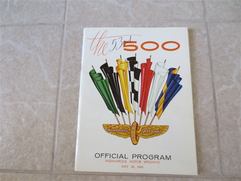 1969 Indianapolis 500 Auto Racing program + 1971 Indianapolis 500 Newspaper