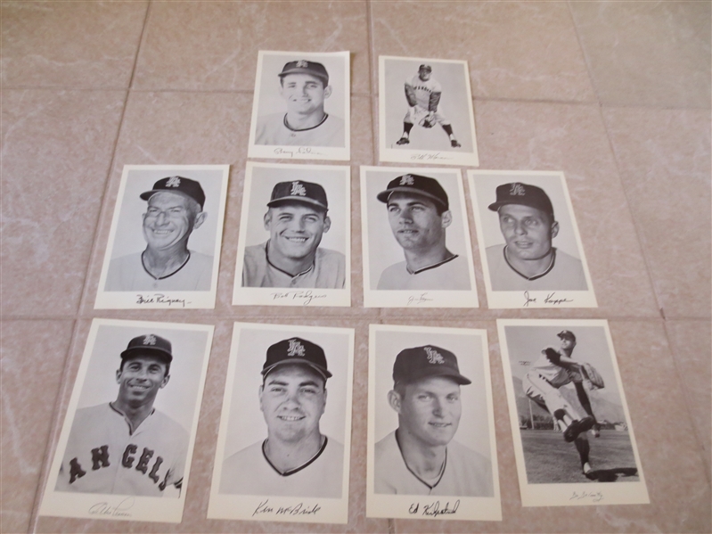 Assorted early 1961-63 LA Angels package: 1961 Major League News, ads, and 1963 Photos