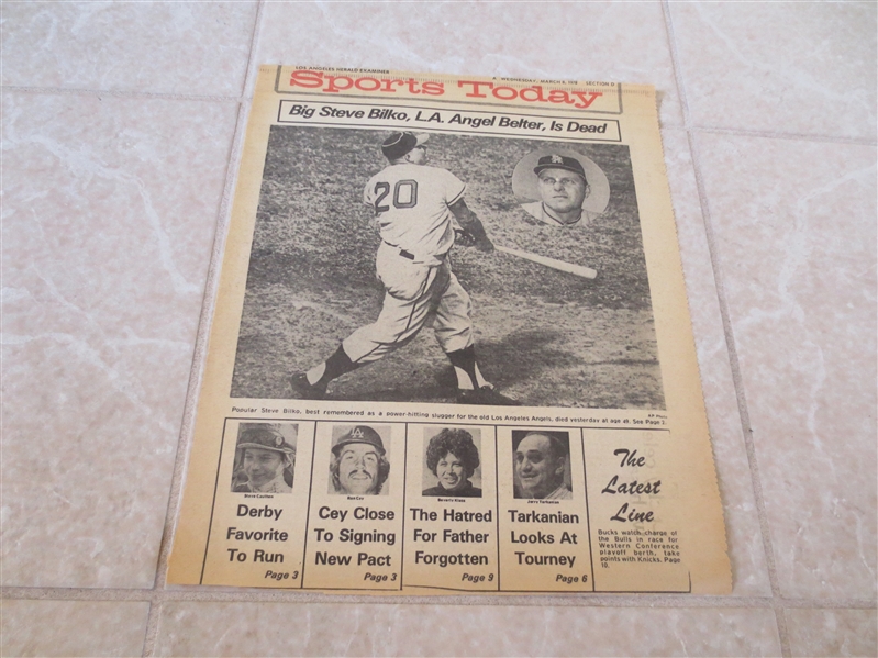 Vintage Steve Bilko Pacific Coast League Star assortment:  Glove, autographs, plus