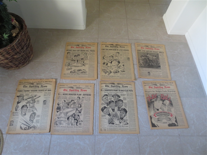 (15) different Sporting News magazines 1957-1985 Koufax, Nicklaus, Mays, Montana, Rose/Cobb, Gretzky covers