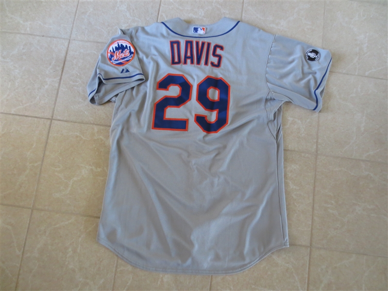 2014 Ike Davis New York Mets #29 Away Gray Team Issued Jersey from mlb.com