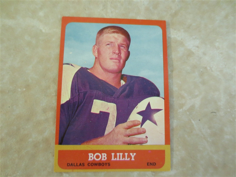 1963 Topps Bob Lilly rookie football card #82