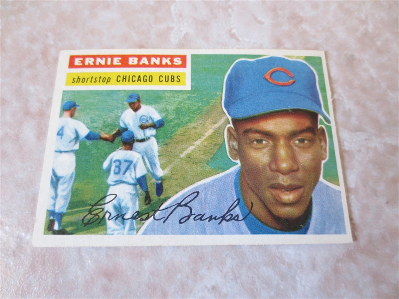 1956 Topps Ernie Banks #15 baseball card  Great shape!