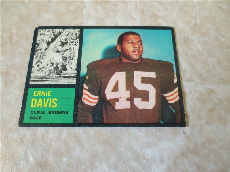 1962 Topps Ernie Davis rookie football card #36