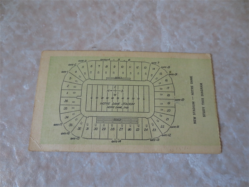 1931 USC at Notre Dame football ticket stub